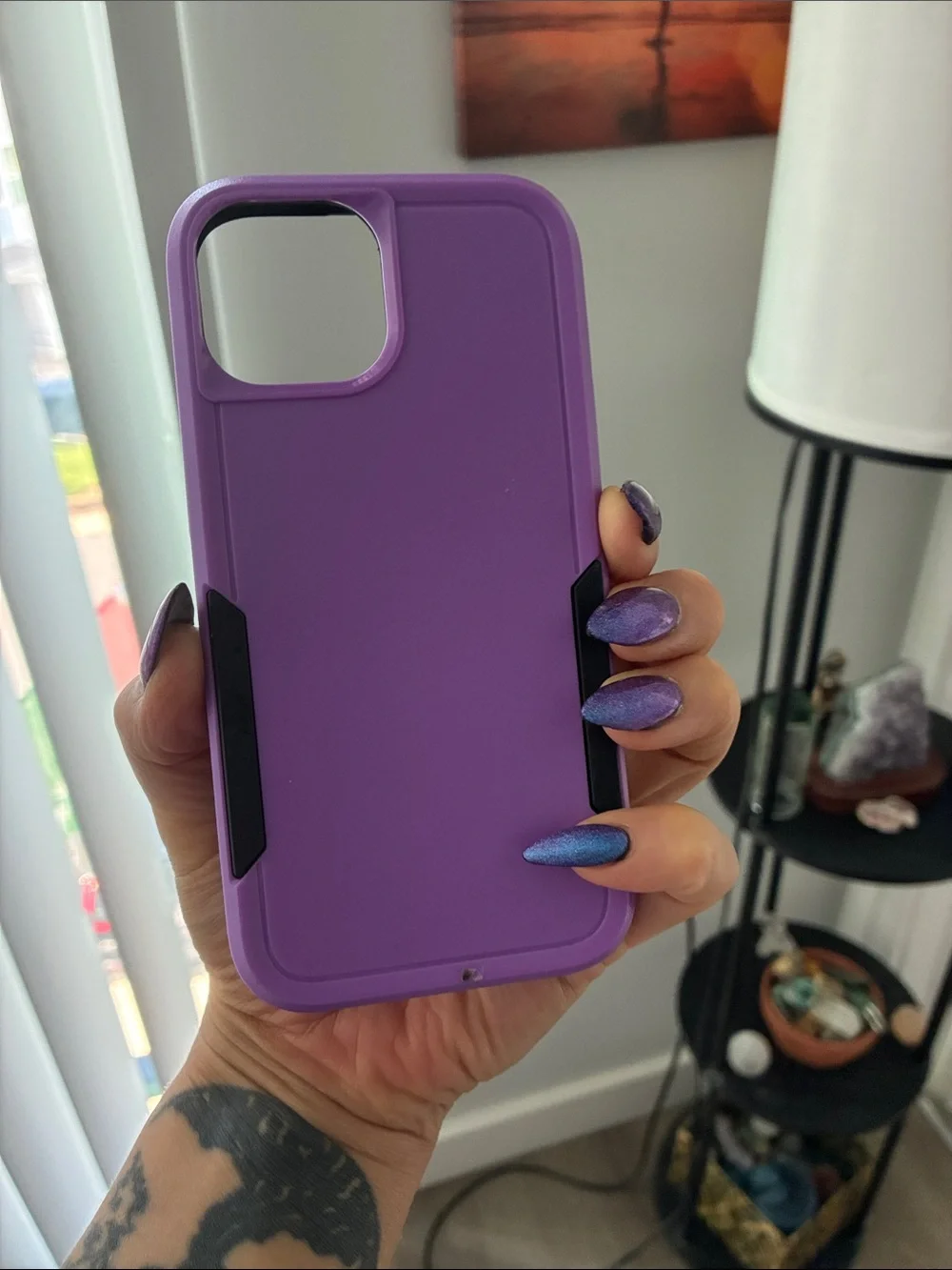 Purple Protective Case for iPhone - Slim Rugged Design
